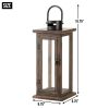 Rustic Wooden Lodge Lantern - Perfect for Home Decor and Outdoor Ambiance