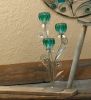 Triple Peacock Bloom Candle Holder