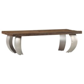 vidaXL Opium Coffee Table Reclaimed Wood and Steel 110x60x35 cm