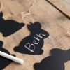 Cutout Bunny Chalkboard Tags - Box of 2