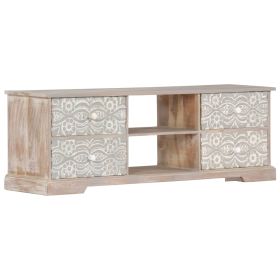 vidaXL TV Cabinet 120x30x40 cm Solid Acacia Wood