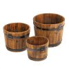 Apple Barrel Planters Trio