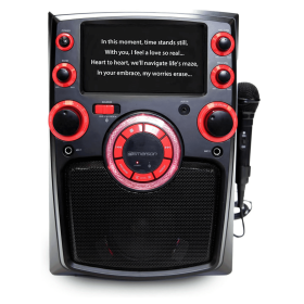 Emerson Portable Bluetooth Karaoke System with 7" LCD Display