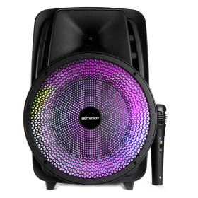 Emerson Portable 8" Bluetooth Party Speaker with Disco Light and Stand