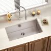 32-Inch Undermount Kitchen Sink 16 Gauge Stainless Steel Single Bowl - 32 x 19 x 10 Inch Deep Basin