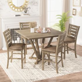 5-piece Bar Counter Table Set