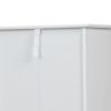 Trash Can Cabinet with Adjustable Tilted Angles;  Kitchen Garbage Bin Holder for Kitchen;  Living Room and Balcony;  White