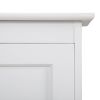 Trash Can Cabinet with Adjustable Tilted Angles;  Kitchen Garbage Bin Holder for Kitchen;  Living Room and Balcony;  White