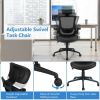 High-Back Executive Chair with Adjustable Lumbar Support and Headrest