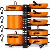 Pot Organizer Rack 8 Tiers Pots and Pans Organizer, Pot Lid Organizer for Kitchen Cabinet Cookware Organizers and Storage,Upgraded