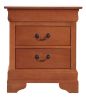 Elegant Oak Nightstand With Classic Design