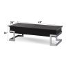 Calmam Black High Gloss & Chrome Finish Coffee Table w/ Lift Top