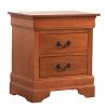 Elegant Oak Nightstand With Classic Design