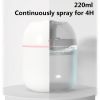 1 Pcs Portable Mini Humidifier; 220ml Small Cool Mist Humidifier; USB Personal Desktop Humidifier For Baby Bedroom Travel Office Home