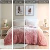 Ombre Shaggy Long Fur Comforter Mini Set