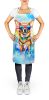 Chihuahua Hippie Dawg Apron Cooking Kitchen Server Baking Crafts Gardening for Adult Women Men, Unisex, Large, Multicolor