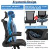 High-Back Executive Chair with Adjustable Lumbar Support and Headrest