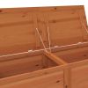 Patio Cushion Box Brown 59.1"x19.7"x22" Solid Wood Fir