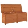 Patio Cushion Box Brown 59.1"x19.7"x22" Solid Wood Fir