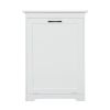 Trash Can Cabinet with Adjustable Tilted Angles;  Kitchen Garbage Bin Holder for Kitchen;  Living Room and Balcony;  White