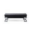 Calmam Black High Gloss & Chrome Finish Coffee Table w/ Lift Top