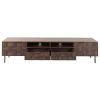 Mid Century TV Stand with 2 Drawers, Media Console Table for TVs up to 85'', Entertainment Center with Storage for Living room, Bedroom, Home Theatre