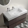 Alice 36" Walnut Bathroom Vanity with Sink, Large Storage Wall Mounted Floating Bathroom Vanity for Modern Bathroom