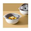 Multi-Purpose Strainer Colander Set Washing Basket Juicer Sifter with Drain Basin