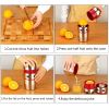 Portable Manual Citrus Juicer Stainless Steel Hand Press Grapefruit Hand Squeezer Lid Rotation Squeezer for Oranges, Lemons