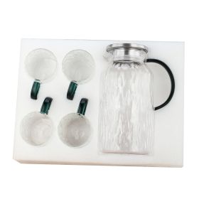 1600 ML 1 Pot With 4 Cups Tea Set Cooling Water Kettle Tea Pot Water Cup Set Glass Water Kettle