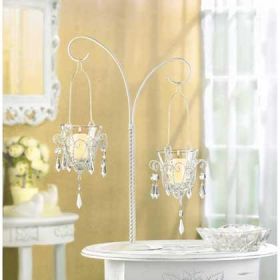 Elegant Mini Chandelier Votive Candle Holder Stand for Home Decor