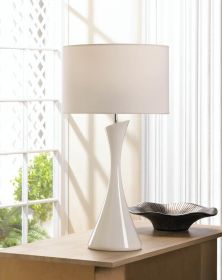 Sleek Modern White Table Lamp