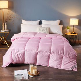 Down Duvet, Winter Duvet, Goose Down Duvet Core, Air Conditioner (Option: Pink-200x230cm-6)