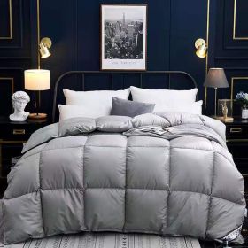 Down Duvet, Winter Duvet, Goose Down Duvet Core, Air Conditioner (Option: Grey-220* 240cm-8)