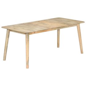 vidaXL Dining Table 180x90x76 cm Solid Mango Wood (Option: as picture)