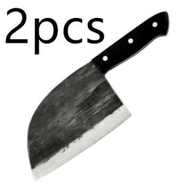 Artificial Forging Chopping Knives High Hardness (Option: Black2pcs)