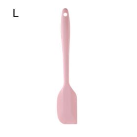 1pc All-in-one High-quality Silicone Scraper Baking Tool; Heat-resistant Silicone Scraper; Cream Cake Spatula; Baking Shovel Knife 8.27inch/11.02inch (Color: Nordic Pink, size: large)