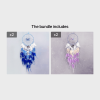 1pc; Fairy Butterfly Dream Catcher Gradient Color Crystal Stone Life Tree Feather Wind Chime Ornament Home Shop Decoration Pendant Finished Product Wi