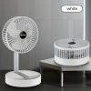 1pc Desk Fan; Desktop Electric Foldable Fan; USB Charging; 3 Speeds Lightweight And Portable; For Home Office Travel Outdoor 800mah