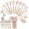 35Pcs Kitchen Cooking Utensils Set Spatula Set Baking Utensil Set Kitchen Accessories Necessities with Holder Egg Whisk Separator Tong Turner Spoons C