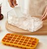 32 Grid Silicone Ice Cube Tray Mould With Lid Shovel Storage Box