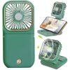 Handheld Portable Fan; Rechargeable Power Bank USB Mini Fan; Small Personal Fan With 3 Speeds; 3000 MAh Battery Operated Foldable Desk Fan; Neck Fan W