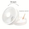 1pc Desk Fan; Desktop Electric Foldable Fan; USB Charging; 3 Speeds Lightweight And Portable; For Home Office Travel Outdoor 800mah