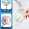 1pc Desk Fan; Desktop Electric Foldable Fan; USB Charging; 3 Speeds Lightweight And Portable; For Home Office Travel Outdoor 800mah