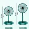 1pc Desk Fan; Desktop Electric Foldable Fan; USB Charging; 3 Speeds Lightweight And Portable; For Home Office Travel Outdoor 800mah