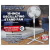 Impress Easy-Assemble 3-Speed 16-Inch Stand Oscillating Pedestal Floor Fan