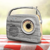 Emerson Portable Retro Radio with Built-In Rechargeable Battery