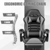 Ergonomic Gaming Chair for Adults, Comfortable Computer Chair for Heavy People, Adjustable Height Office Desk Chair with Wheels