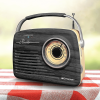 Emerson Portable Retro Radio with Built-In Rechargeable Battery