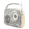 Emerson Portable Retro Radio with Built-In Rechargeable Battery